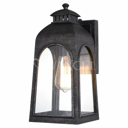 PERFECTTWINKLE 6.5 in. Pilsen Outdoor Wall Light Brushed Charcoal PE3272288